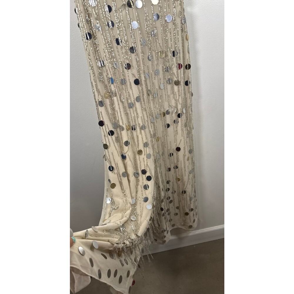 French Connection Baani Fringe Sequin Jumpsuit Party, Rave, New Years- NWT - Picture 3 of 10